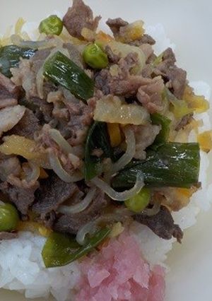 南房総市給食◆贅沢★里見伏姫牛丼-レシピのメイン写真