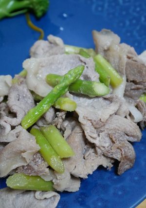 簡単！豚肉とアスパラの甘辛炒め-レシピのメイン写真