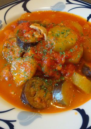 きゅうり・ナスのトマト煮-レシピのメイン写真