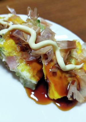 小麦粉を使わない　オクラのお好み焼き-レシピのメイン写真
