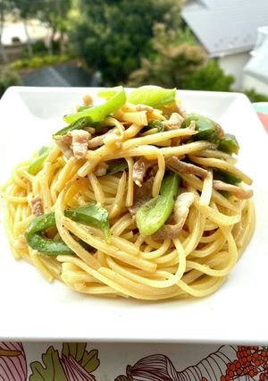 青椒肉絲風パスタ-レシピのメイン写真