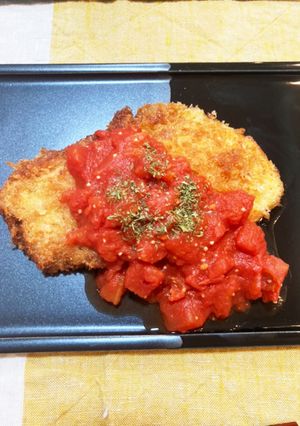 トマトたっぷりカツレツ-レシピのメイン写真