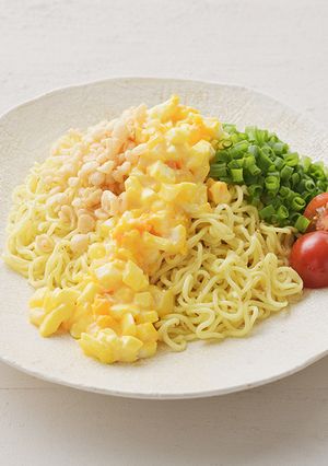 らっきょうタルタル塩とんこつまぜそば-レシピのメイン写真