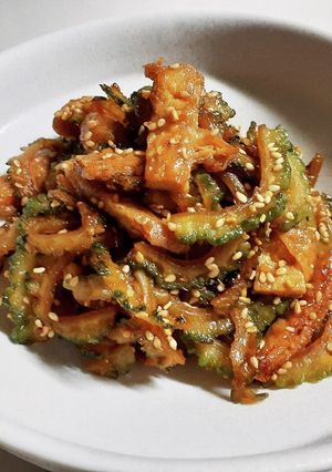 常備菜☆ゴーヤと油揚げの甘辛炒め-レシピのメイン写真