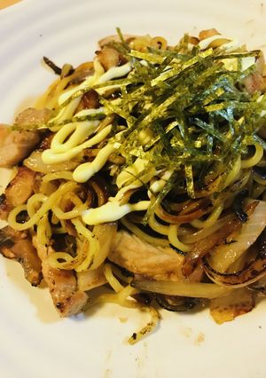 豚ロース・ステーキ肉の厚切りやきそば-レシピのメイン写真