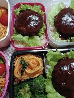 高校生息子、旦那、娘弁当(8/26)-レシピのメイン写真