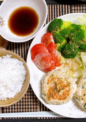 大葉とエノキのつくねハンバーグ-レシピのメイン写真