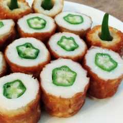 รูปของ お弁当用 オクラちくわ