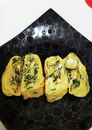 大葉オイルのチーズ卵焼き-レシピのメイン写真