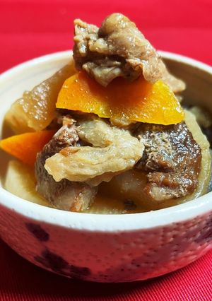 圧力鍋で簡単牛すじ味噌煮込み-レシピのメイン写真