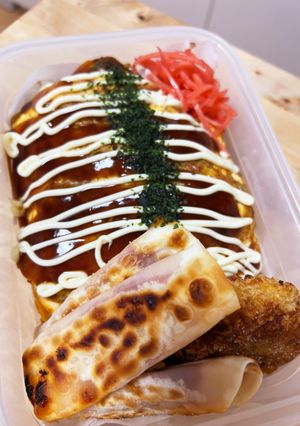 カリッとブリトー風☆マヨたぷオムそば弁当-レシピのメイン写真