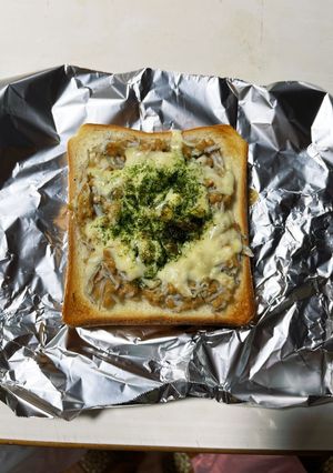 しらすと納豆チーズトースト-レシピのメイン写真