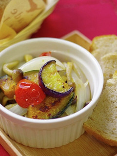 ベジ♪秋野菜のアヒージョ風-レシピのメイン写真