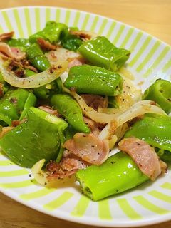 【野菜ソムリエ】万願寺甘とうマヨ炒め-レシピのメイン写真