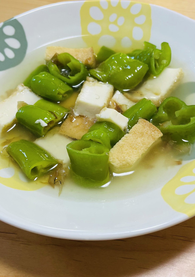 【野菜ソムリエ】万願寺と厚揚げの炊いたん-レシピのメイン写真