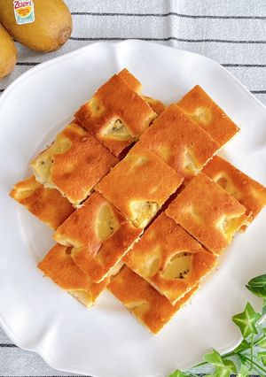 キウイとヨーグルトの天板ケーキ☆HM-レシピのメイン写真