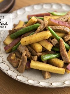 豚肉とさつまいも、塩バター炒め-レシピのメイン写真