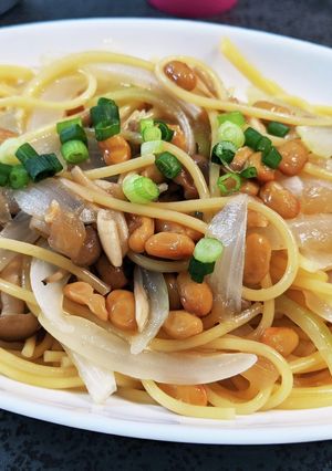 レトルトで簡単アレンジ！和風納豆パスタ-レシピのメイン写真