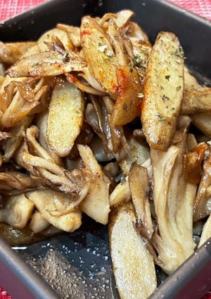 牛蒡とまいたけのスパイスバターソテー-レシピのメイン写真