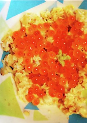 プチプチ!オートミールいくら丼-レシピのメイン写真