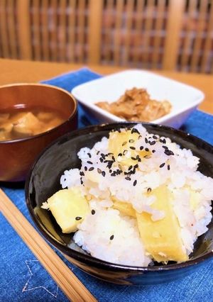 塩麹を使った「さつまいもご飯」-レシピのメイン写真