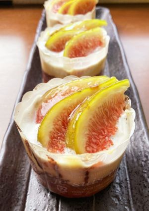 オーブン不要　フレッシュいちじくケーキ-レシピのメイン写真