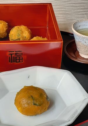 【野菜ソムリエ】かぼちゃのおはぎ-レシピのメイン写真