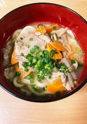 けんちんうどん、野菜薄切り-レシピのメイン写真