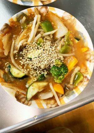 全てレンジもやし入タコライス味甘酢酢豚-レシピのメイン写真