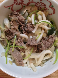 「出西しょうが」で、牛肉うどん-レシピのメイン写真