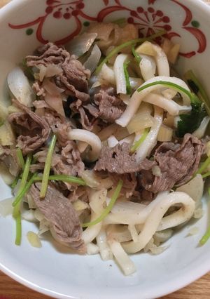 「出西しょうが」で、牛肉うどん-レシピのメイン写真