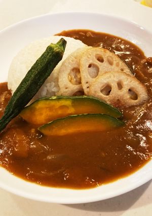 カレーライス　揚げ野菜添え-レシピのメイン写真