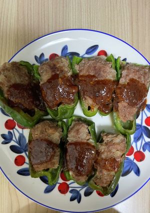 ピーマンの肉詰め-レシピのメイン写真