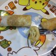 簡単メイプル染みてる巻き巻きホットケーキ