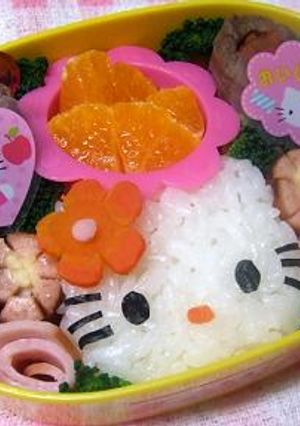 キャラ弁☆キティちゃん（ミミィ？）弁当♪-レシピのメイン写真