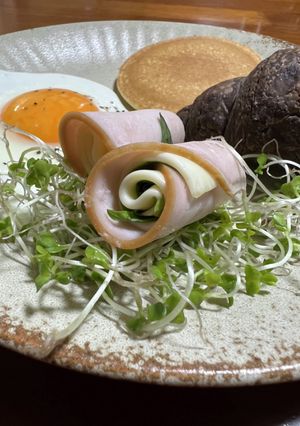 バジルをハムとチーズで巻いてみた-レシピのメイン写真