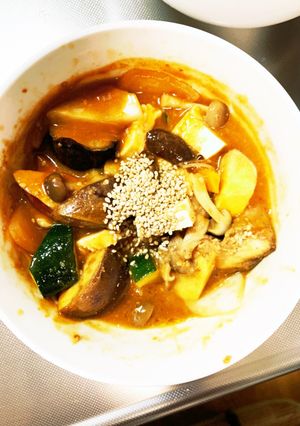 肉無簡単きな粉香味照り焼き味春雨炒め煮-レシピのメイン写真