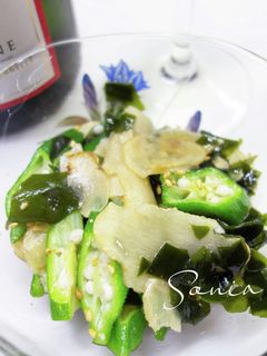 菊芋*とオクラの酢の物-レシピのメイン写真