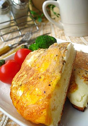 塩✿エッグホットケーキ-レシピのメイン写真