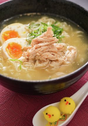 サッポロ一番アレンジ♪鶏チャーシュー麺-レシピのメイン写真