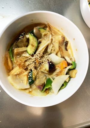レンジ肉無チクワガーリック炒飯味野菜炒め-レシピのメイン写真