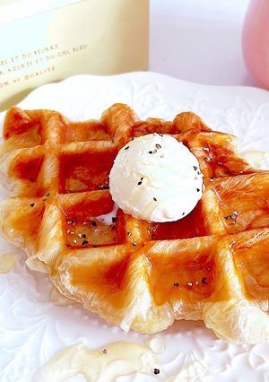 簡単おしゃれ！クロワッサンでクロッフル！-レシピのメイン写真