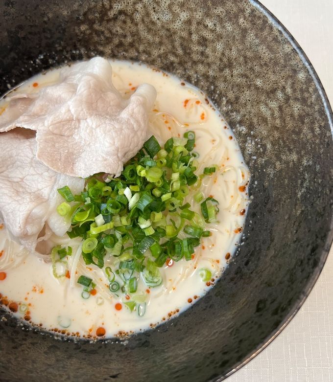 豚しゃぶピリ辛豆乳そうめん-レシピのメイン写真