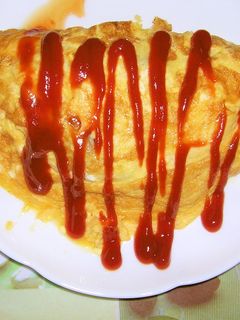 冷凍ストック餃子入りオムレツ。-レシピのメイン写真