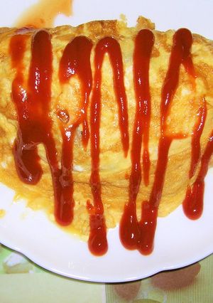 冷凍ストック餃子入りオムレツ。-レシピのメイン写真