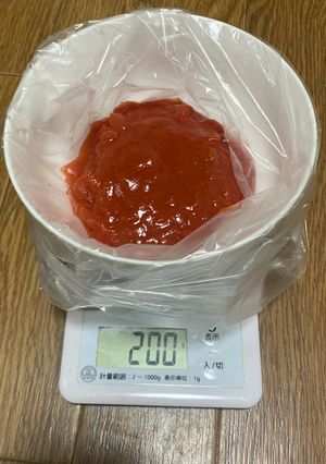 以外と間違えているトマト缶の小分け-レシピのメイン写真