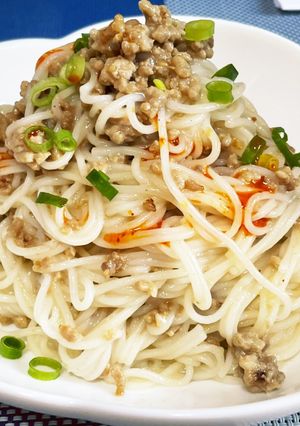 坦々風まぜそうめん-レシピのメイン写真