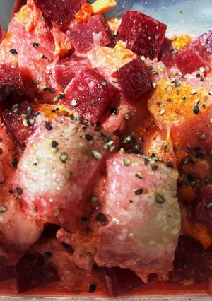 超簡単ビーツとお麩の卵とじチーズ入り-レシピのメイン写真