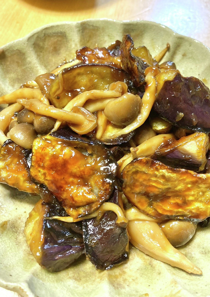 ナスとしめじの照り焼き-レシピのメイン写真