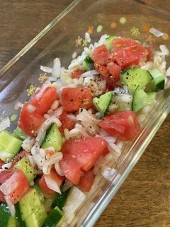 もち麦のサラダ 我が家のサラダ-レシピのメイン写真